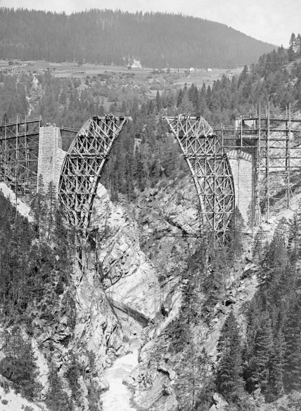 Bau des Wiesenerviadukts